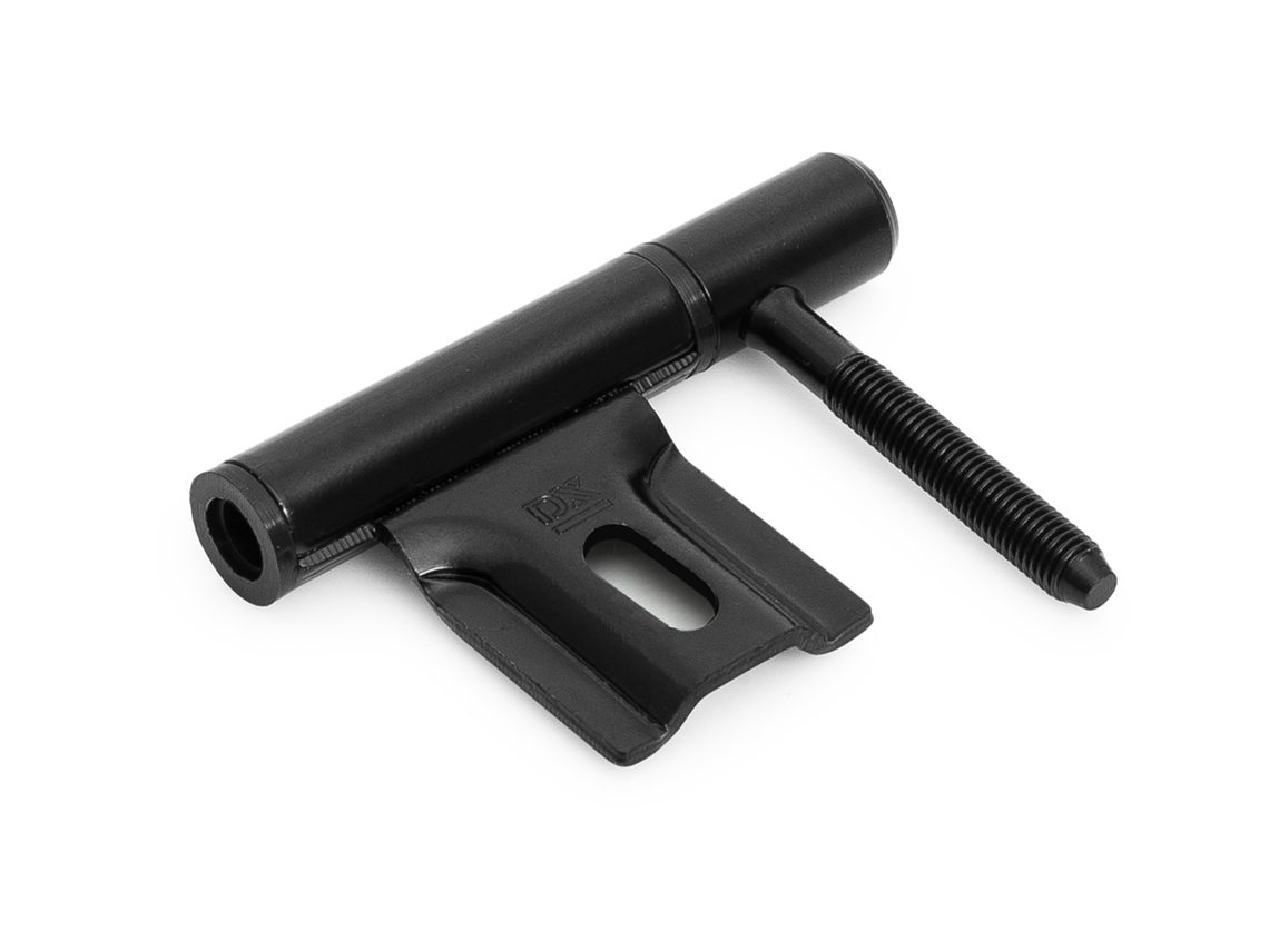 Dobradiça Paumelle de Embutir Preta para Estrutura de Aço 14 Mm 1 Peça WOVAR