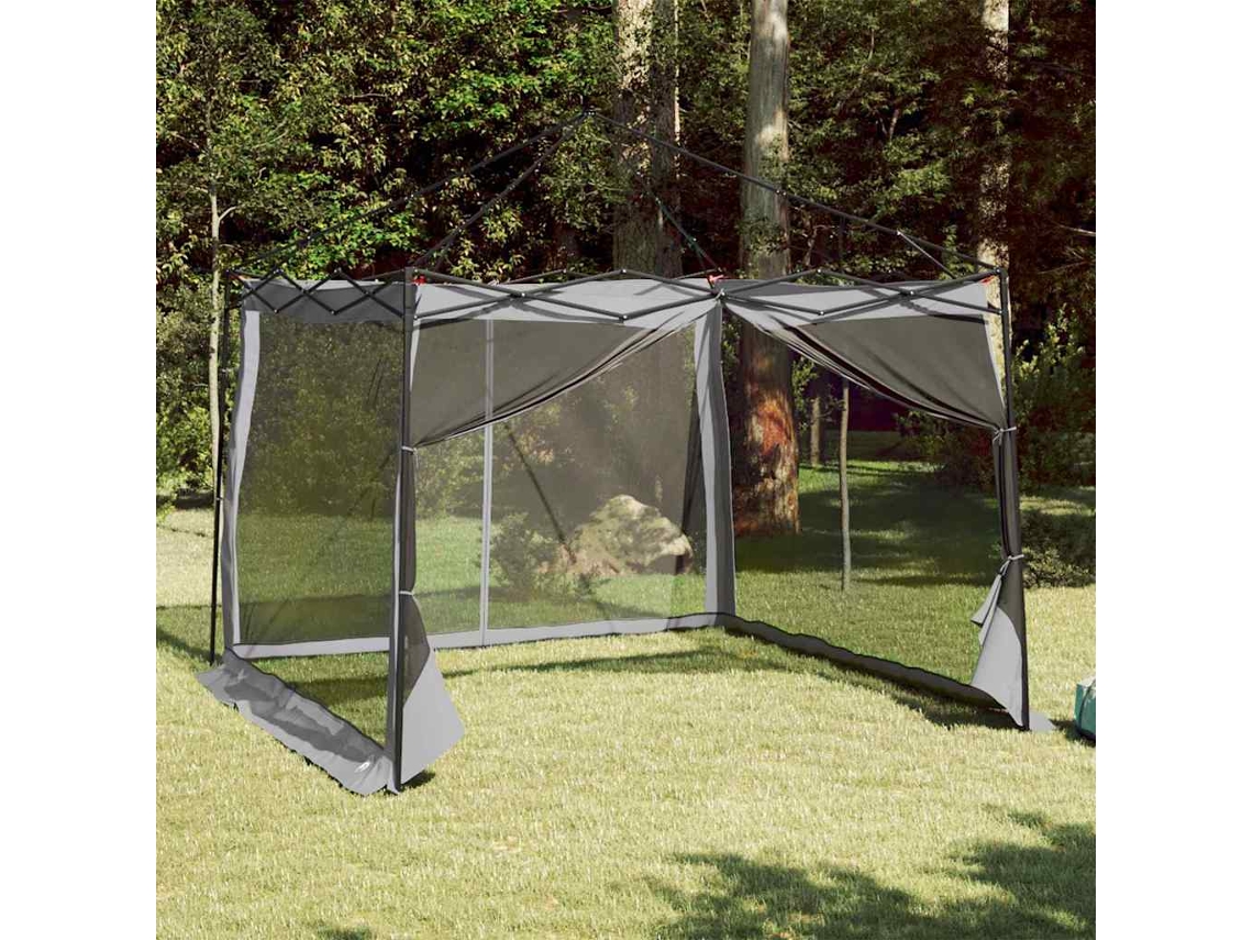 Vidaxl Tenda Interior 6 Pessoa Cinza E Laranja Tafetá