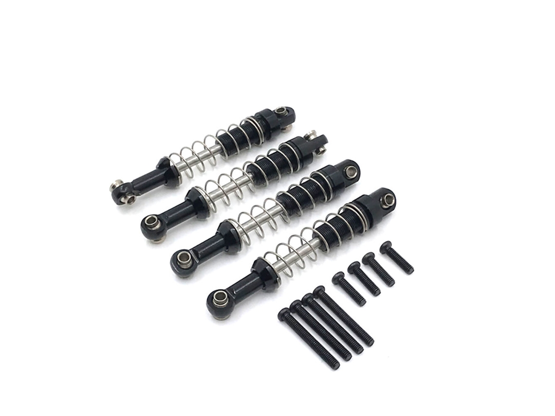 Amortecedor de Metal Prateado Nº 4 Peças para Peças de Automóvel Rc Mn D90 D91 D96 Mn98 99s Wpl C14 C24 C34 MDUG