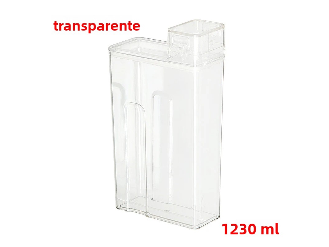 Frasco Reutilizável de Grande Capacidade (1000ml) para Detergente de Roupa, Ideal para Guardar Amaciante de Roupas no Banheiro. MDUG (transparente)