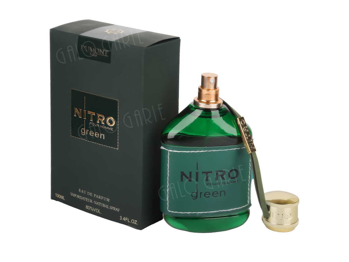 100ml Perfume Vermelho Arab Perfume Dumont Nitro verde-