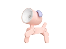 Lâmpada de Mesa Led Mini Cachorro com suporte ajustável e luz noturna | S/MARCA