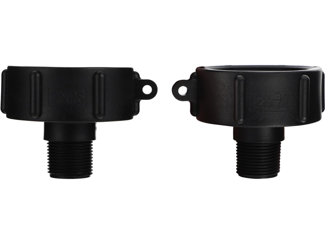 Conjunto De 2 Adaptadores Para Tanque Ibc Em Abs, Conector Água,