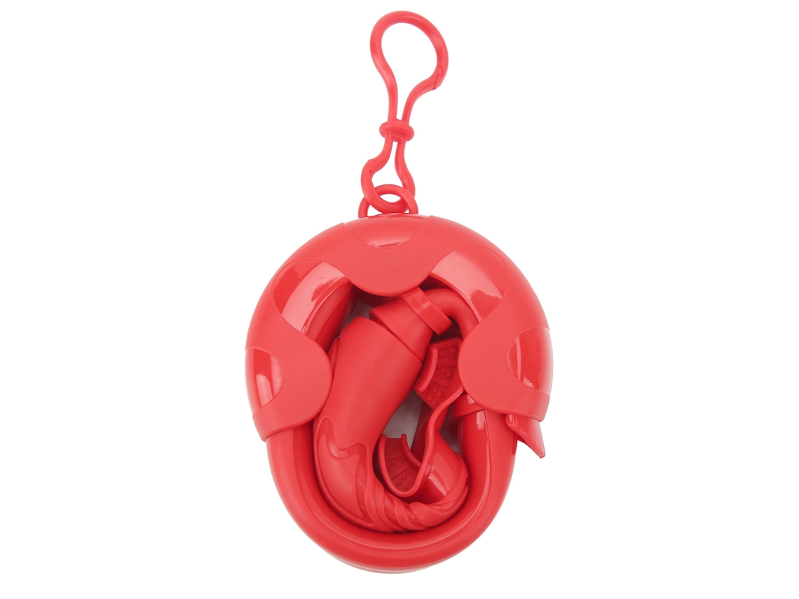 Snorkel Seco De Silicone Macio Portátil Com Caixa De Armazenamento Para Treinamento De Natação Adultos E Crianças Vermelho