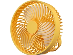 Ventilador de camping de 6,5 polegadas, led, usb, 1200mah, amarelo BRILVIBERA