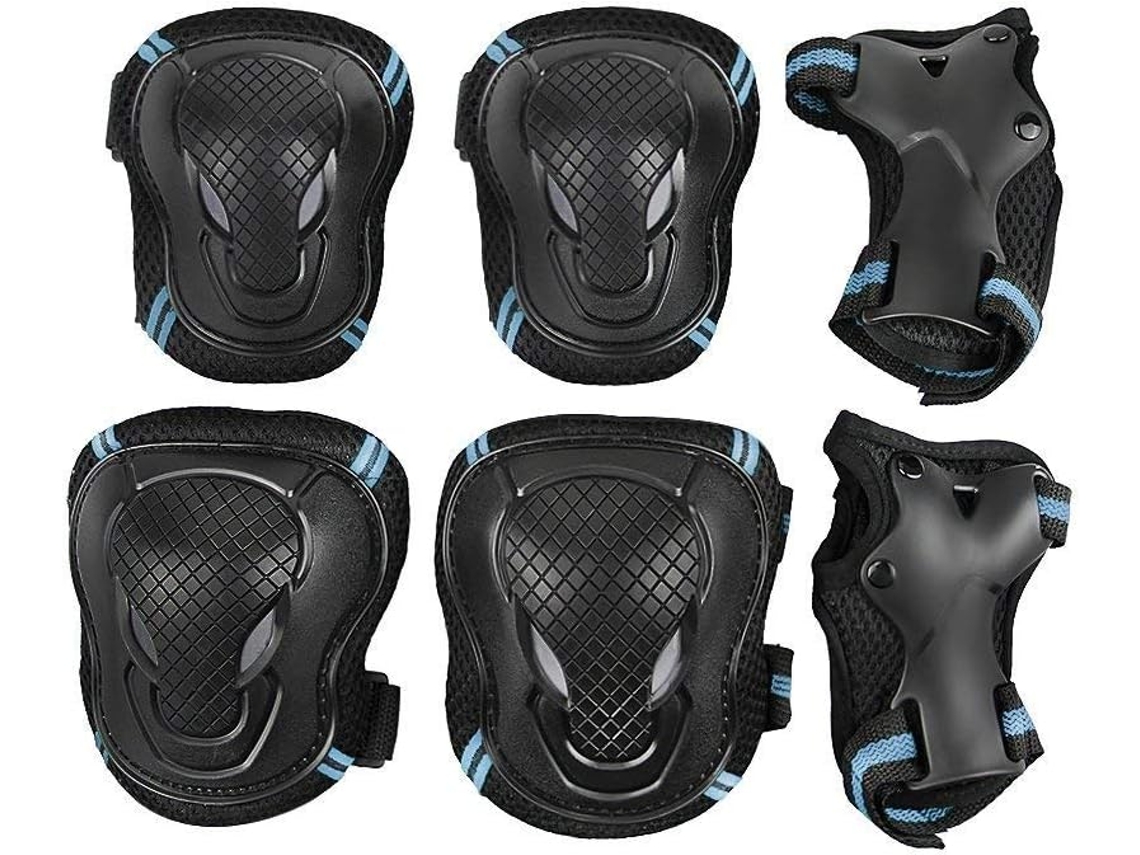 Conjunto de Joelheiras Ajustáveis para Patinação e Ciclismo AQUAFORGE