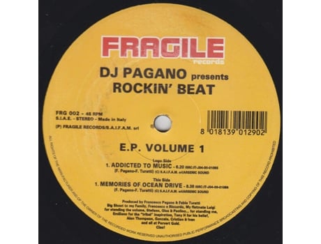 Vinil Ep Volume 1 Fragile Records