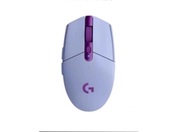 Rato Gamer Sem Fio YURU, sensor Hero 12K, 12000 DPI, leve, 6 botões, 250h bateria, roxo