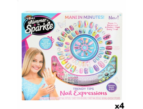 Kit de Design de Unhas Cra Z Art (4 Unidades)