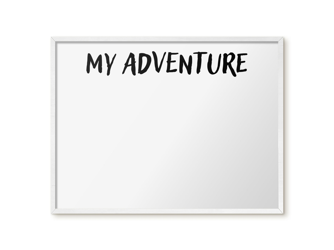 Quadro magnético de parede Minha aventura para o quarto Espelharte (80x60 cm)