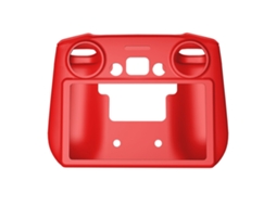 Capa de silicone para controle remoto de drone DJI Mini 3 Pro com proteção de tela, à prova de poeira e antiderrapante, vermelha, LAXISCREED