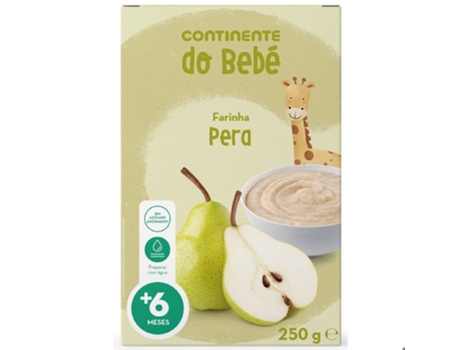 Farinha Láctea Pera 6M CONTINENTE DO BEBÉ
