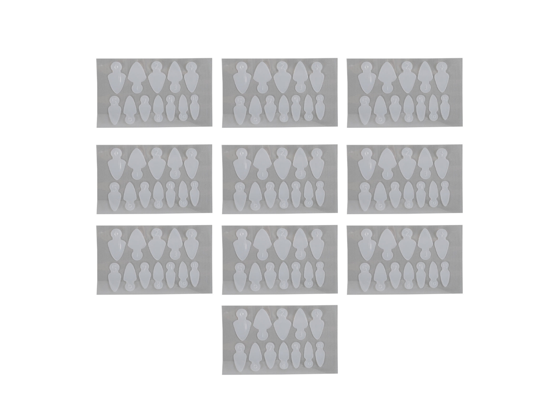 120pcs Moldes Duros De Unha Dobra Reutilizáveis Para Alongamento De Unhas French Com Guias E Acessórios De Manicure