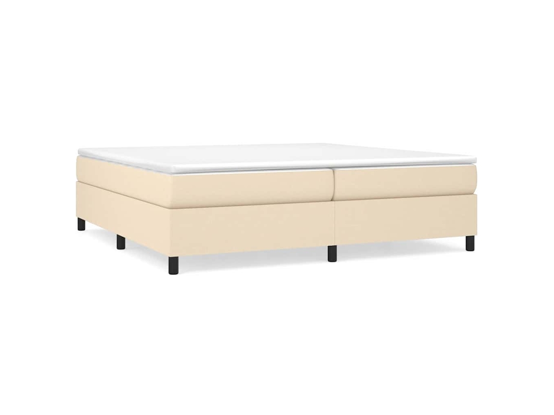Box Spring Bed, Box Spring Beds Vidaxl Creme Tecido (200 X 200 Cm)