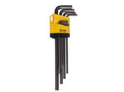 Conjunto de 9 chaves Allen SAE CETAFORM, braço longo L