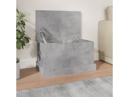 Vidaxl Caixa De Arrumação 50x30x28 Cm Derivados Madeira Cinza Cimento