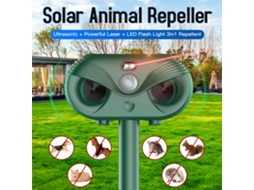 Repelente Ultrassônico Solar Primerox com Luz Led e Resistente à Água