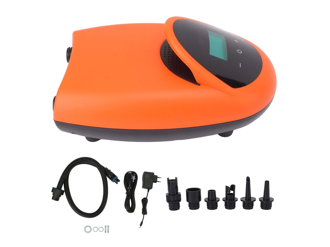 Bomba De Ar Elétrica 12v Dc Portátil Inflável Laranja
