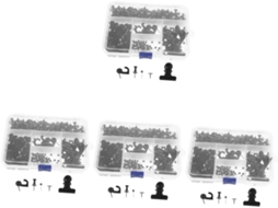 Conjunto Com 4 Clips De Metal Para Encadernação, Ganchos Quadro