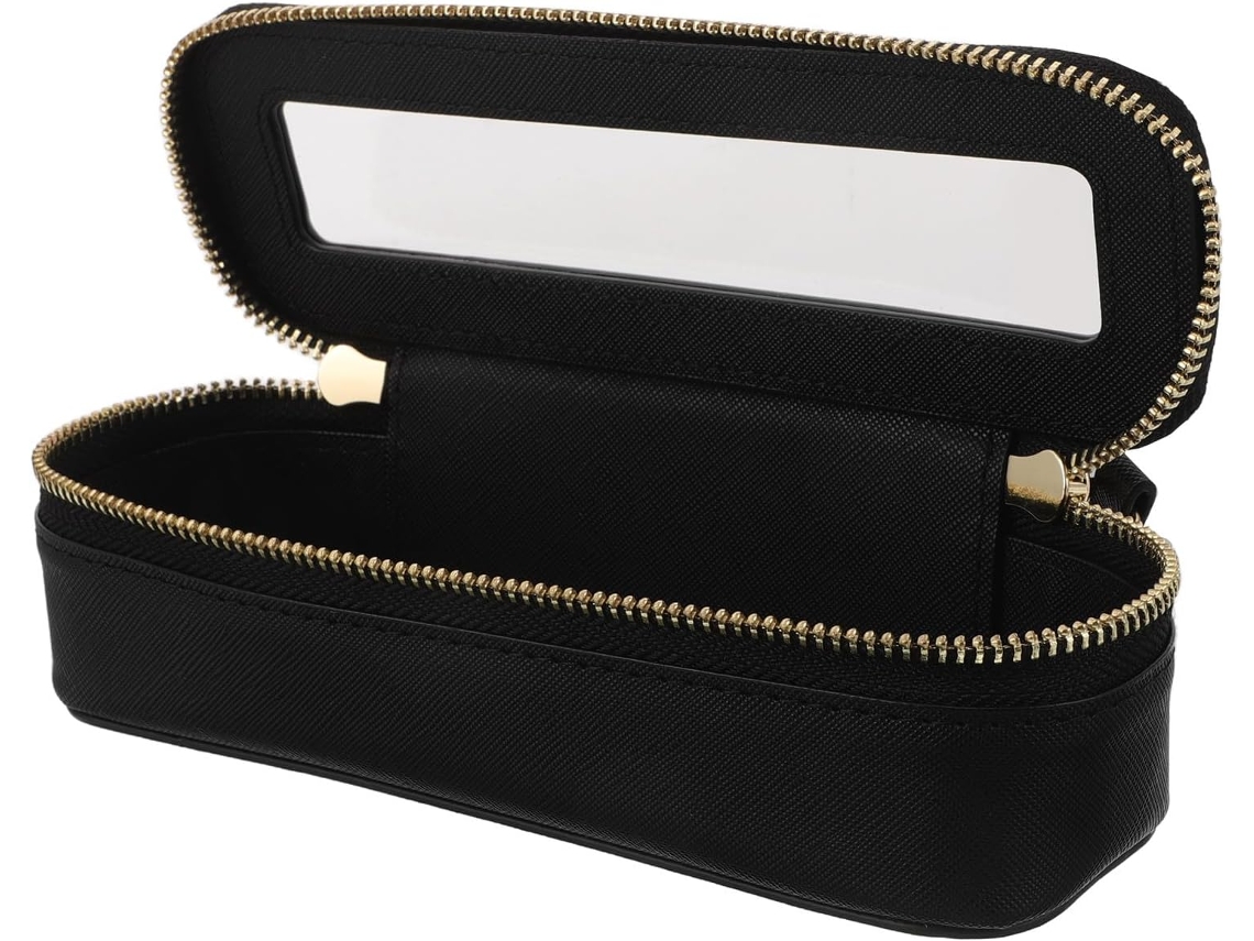 Bolsa de Viagem Grande, Impermeável, Em Couro Pu, Preta.