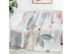 Manta para Plantas Floral 100x130 Cm Multifuncional Macia de Flanela Aconchegante Cama Escritório Soneca Festi