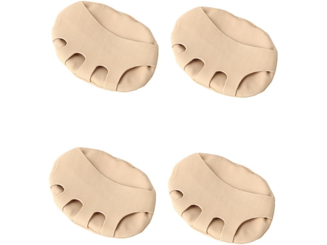 Bestyash 2-pares De Meias Invisíveis Para A Parte Frontal Do Pé, Respiráveis E Antiderrapantes, Com Suporte Metatarsal