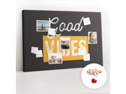 Quadro De Cortiça Com Impressão Citação Motivacional Para O Corredor Espelharte (120x80 Cm)