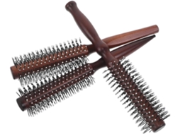 Conjunto De 3 Escovas Cabelo Redondas Madeira Healvian Para Mulheres, Desembaraçadoras E Multiuso, Com Cabo Ergonômico