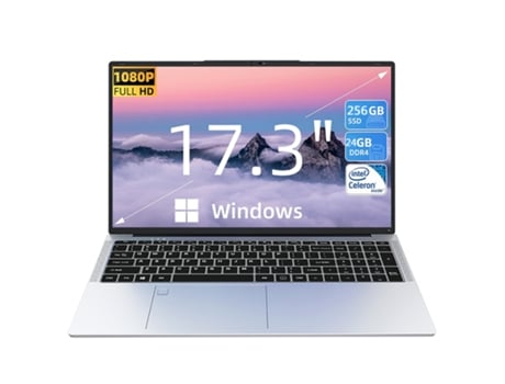 Portátil WUXIAN 17.3 Intel Celeron N5095 2,9 Ghz Ram: 24 Gb Ssd de 256 Gb Mous