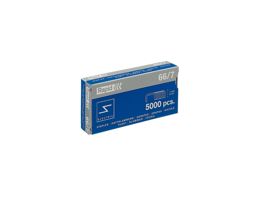 Grampos Rapid 66/7, Pacote com 5000 Unidades BRILVIBERA