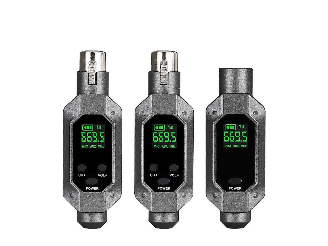 Sistema De Microfone Sem Fio Transmissor Receptor 1 Com 2 Usos PENGDSJE