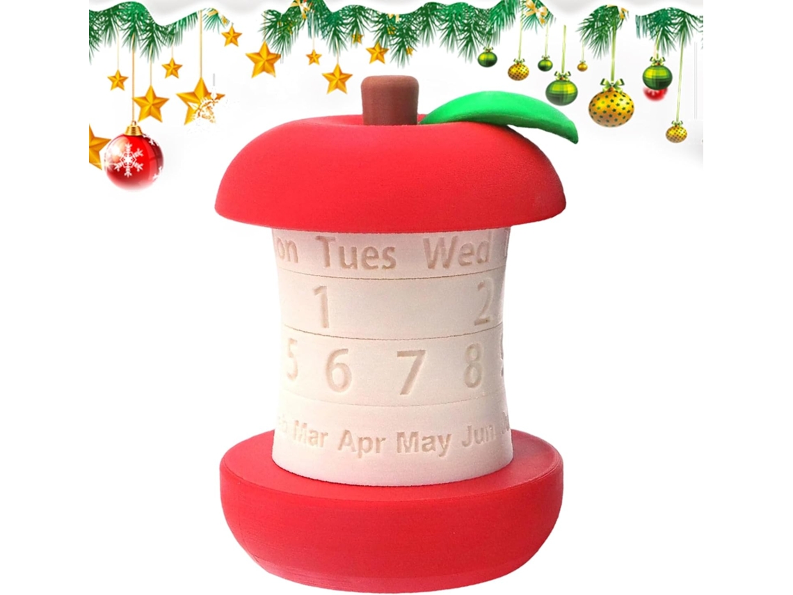 Calendário De Mesa Em Formato Avelã.