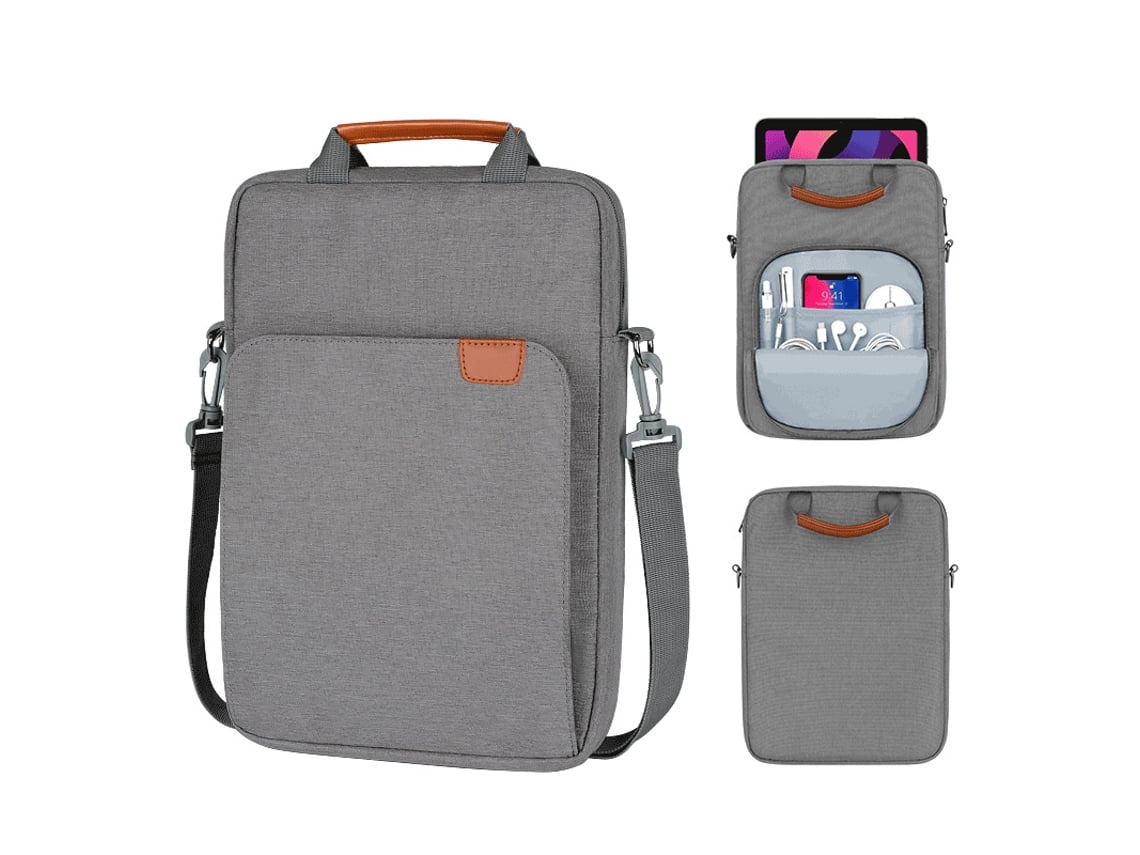 Mochila Para Laptop De 9,7 A 11 Polegadas, Cinza Claro.