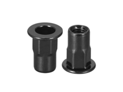 20 Porcas De Rebite Em Aço Carbono M4 M5 M6 Com Cabeça Plana E Rosca Hexagonal, Com Inserto Roscado Para Fixação Por