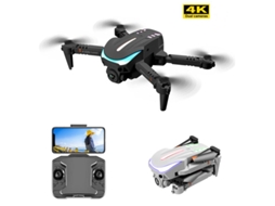 K109 Mini Drone Dobrável com Câmera Única 4K Luz de Respiração Colorida 3 Baterias Duração Da Bateria: 12 Min Preto YIZHOOD