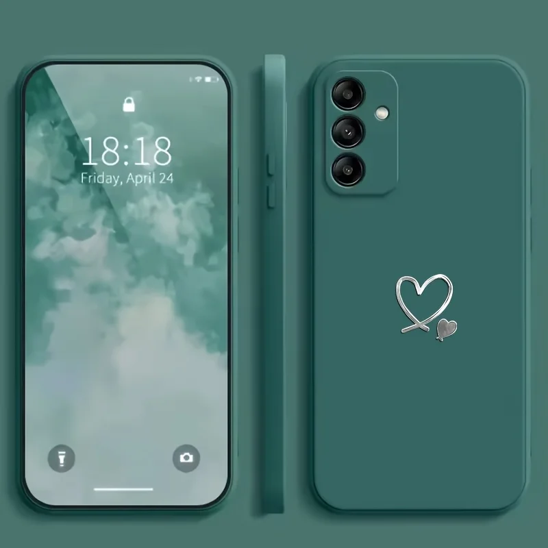Capa Texturizada Para Celular Samsung (galaxy A16 5g Verde) Com Protetor De Lente.