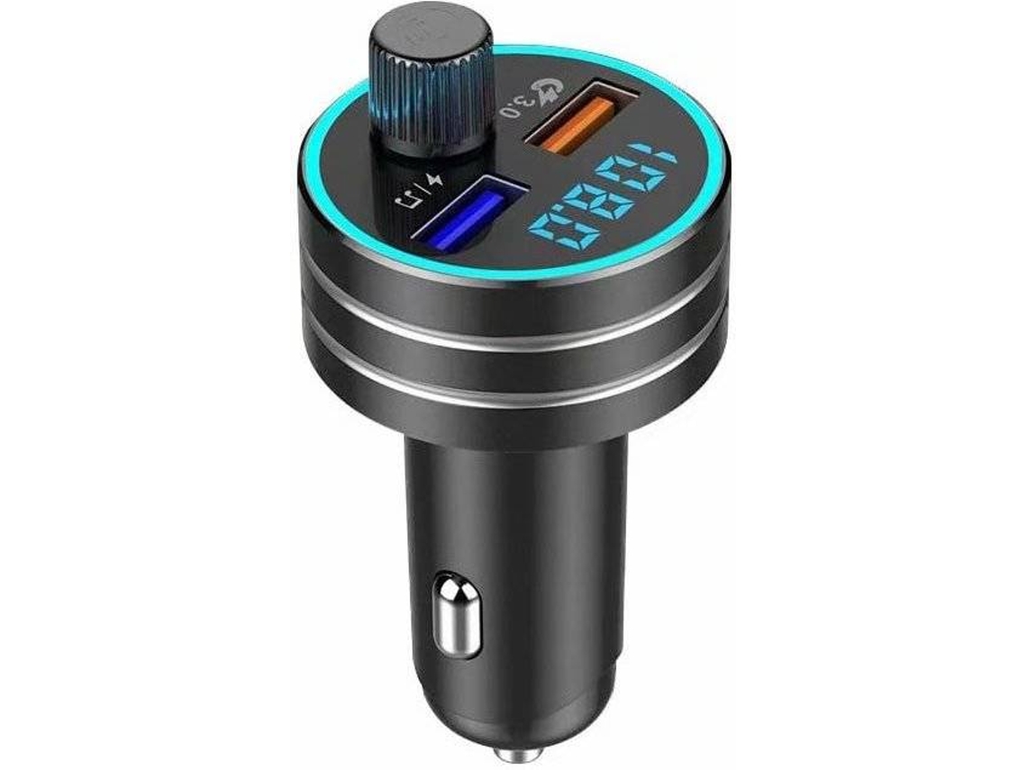 Transmissor QPLOVE Bluetooth 5.0 FM para Carro QC3.0 Wireless