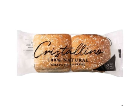 Pão Chapata Cristal CRISTALLINO emb. 2 un