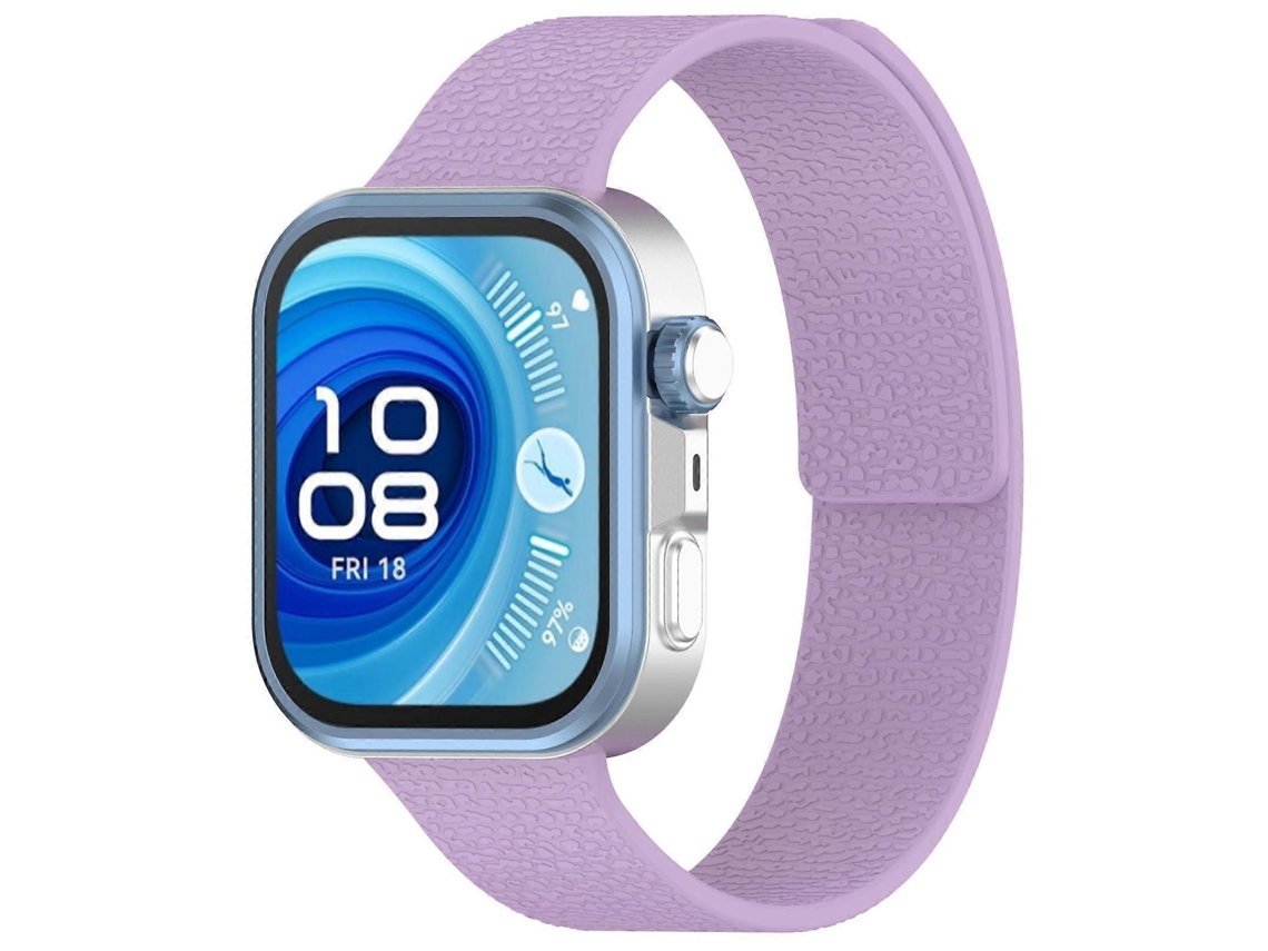 Pulseira De Silicone Magnético Macio Com Textura De Lichia Para Huawei Watch Fit4 / Fit4 Pro / Fit3