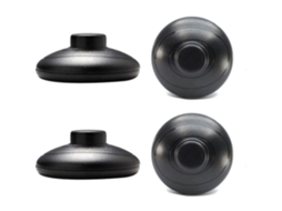 Rebe 4 Interruptores de Pie Redondos Negros Spdt no Nc, Ac 125v/3a 250v/2a, Control para Lámparas de Suelo Y Mesa, 2 Años de Garantía