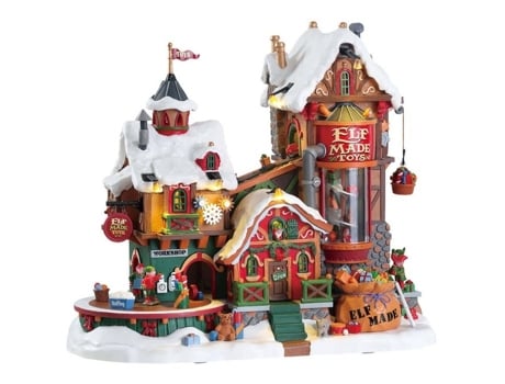 Fábrica De Brinquedos Dos Elfos Fábrica De Brinquedos Feitos Por Elfos 75190 Lemax