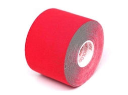 Fita De Cinesiologia Médica Elastoplástica Para Recuperação Esportiva Zekai Red 3,8 Cm Aquaforge
