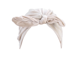 Chapéu De Turbante De Veludo Inverno Com Orelhas De Coelho Branco Quente Nova Mulheres Suave Chapéu Quimioterapia Cabelo