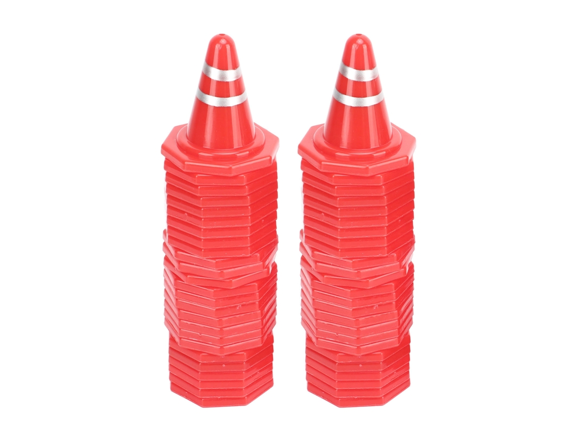 Mali 50 Peças Cones de Tráfego Miniaturas Brinquedos para Crianças Treinamento Futebol Carro Controle Remoto