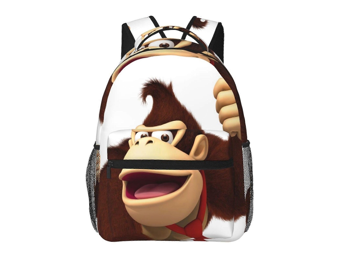 Mochila De Estudante Donkey Kong J79, Durável E Leve, Alça De Ombro Impermeável E Respirável N79 Olysi Shop