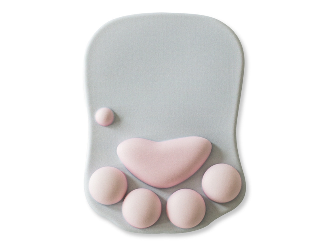 Mouse Pad Anti-deslizante Com Apoio Para Pulso, Almofada De Memória De Garra De Gato Cartoon.