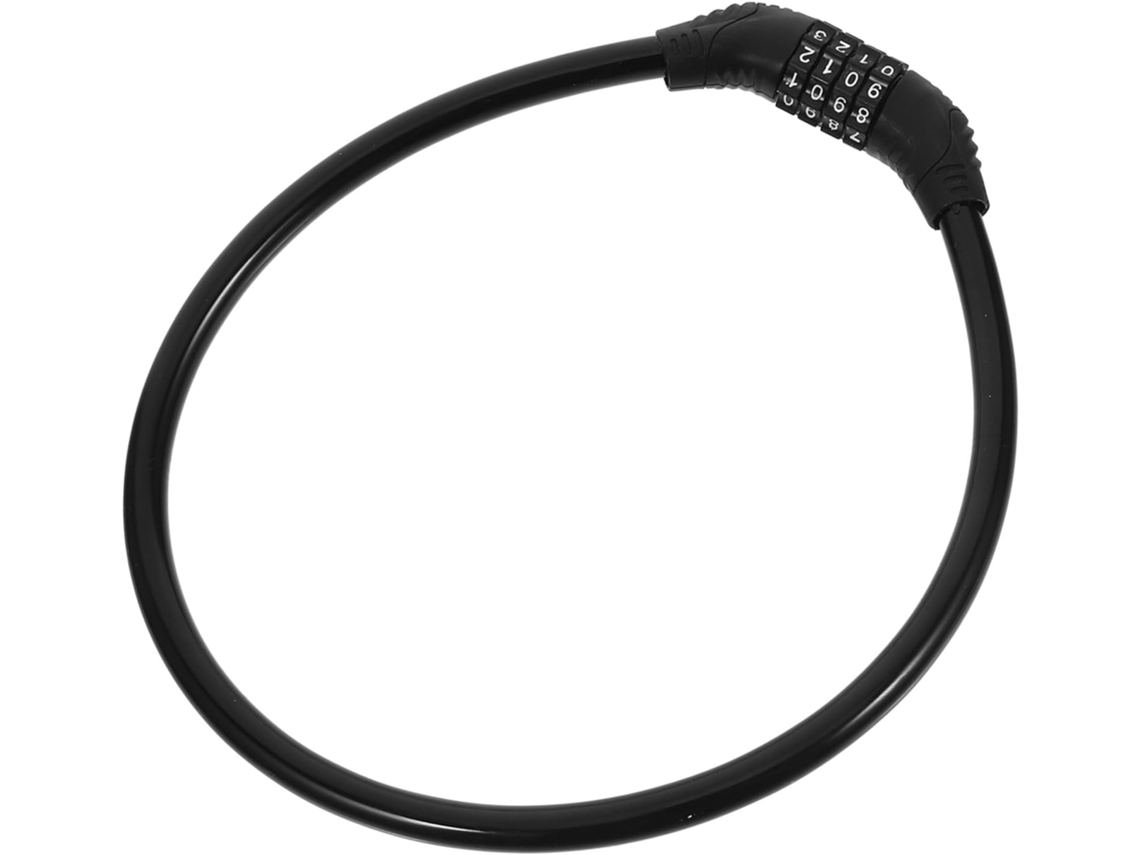 Cadeado De Corrente Com Combinação, Cabo De Aço Preto, À Prova D'água