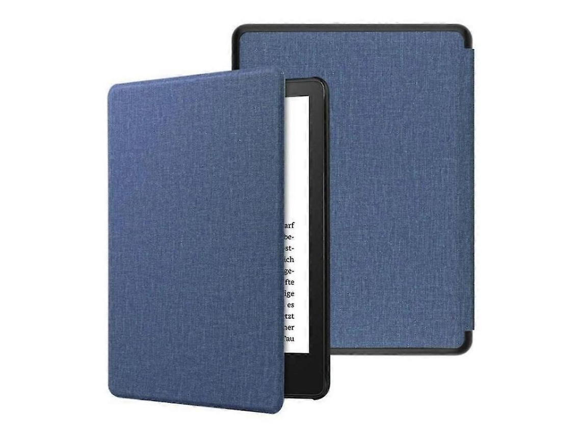 Yuru capa de Couro Pu Magro e Durável para Kindle Paperwhite 6 12th 2024 com Função Auto Wake/sleep Azul Escuro P20250110169