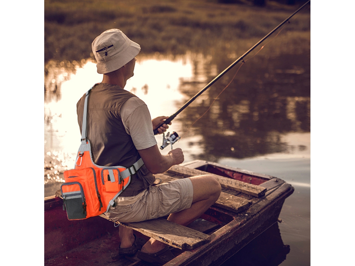 Bolsa de Pesca Multiuso Impermeável 32x39x12cm S/MARCA