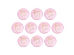 10 Pins De Gênero Revelar Lata Para Festa De Baby Shower Presentes Decoração Suprimentos Rosa